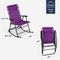 Best Choice Products Folding Outdoor Zero Gravity Rocking Lounge Chair w/ Headrest Pillow